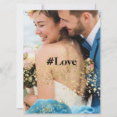 イメージと文字カードの個人用設定 招待状 (正面)