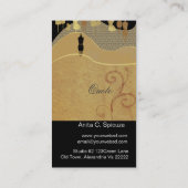 イメージのコンサルタントのファッションのスタイリスト 名刺 (裏面)