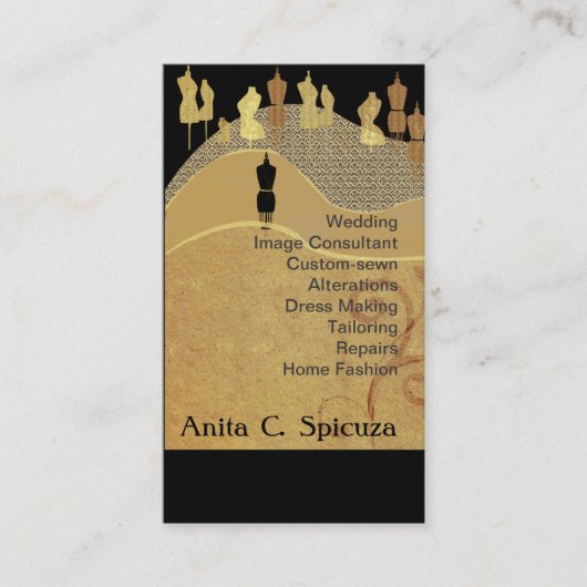 イメージのコンサルタントのファッションのスタイリスト 名刺 (正面)