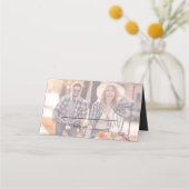 イメージのパーソナライズされた結婚座席表 プレイスカード (正面)