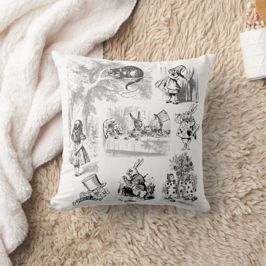 イメージの不思議の国のコレクションのヴィンテージアリス クッション (ブランケット)