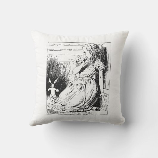 イメージの不思議の国のコレクションのヴィンテージアリス クッション (裏面)