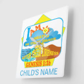 イメージの英語で作成されるKOZの柱時計- スクエア壁時計 (傾斜)