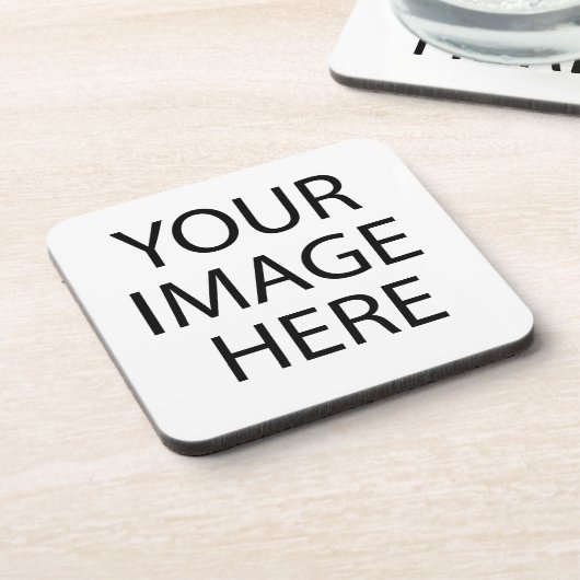 イメージまたはロゴを使用する コースター (左側)