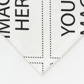 イメージまたはロゴを使用する フリースブランケット (角)