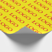 イメージまたはロゴを使用する ラッピングペーパー (角)