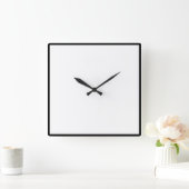 イメージやメッセージの追加 スクエア壁時計 (ホーム)