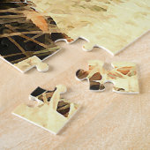 イメージを絵を描いている乾燥したリードのドーベルマン犬 ジグソーパズル (側面)