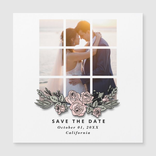 イメージウエディングの窓のデザイン　結婚式のセイヴ・ザ・デート (正面)