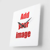 イメージウォールクロックを追加する スクエア壁時計 (傾斜)