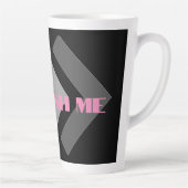 イメージカスタムの更新文字再利用可能なラテマグカップ カフェラテマグ (右)