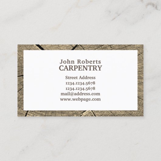 イメージカバー木片 名刺 (裏面)