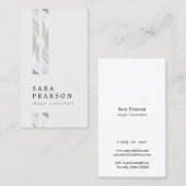 イメージコンサルタントダブルフェイクシルバー 名刺 (正面/裏面)