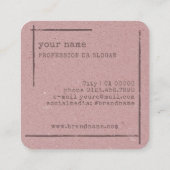 イメージテンプレート素朴フローラブティックフラワー スクエア名刺 (裏面)