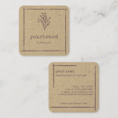 イメージテンプレート素朴フローラブティックフラワー スクエア名刺 (正面/裏面)