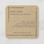 イメージテンプレート素朴フローラブティックフラワー スクエア名刺 (裏面)