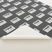 イメージデザインまたはビジネスロゴのタイル |グレー シェルパブランケット (3/4)