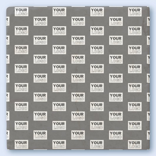 イメージデザインまたはビジネスロゴのタイル |グレー ストーンコースター