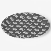 イメージデザインまたはビジネスロゴのタイル |グレー ペーパープレート (アングル)