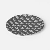 イメージデザインまたはビジネスロゴのタイル |グレー ペーパープレート (アングル)