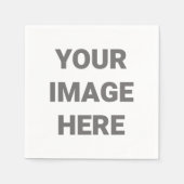 イメージデザインを自分のに追加カスタム スタンダードカクテルナプキン (正面)