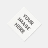 イメージデザインを自分のに追加カスタム スタンダードカクテルナプキン (角)