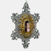 イメージバロックのスノーフレークを追加 スノーフレークピューターオーナメント (左)