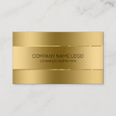 イメージメタリック金ゴールド背景 名刺 (正面)