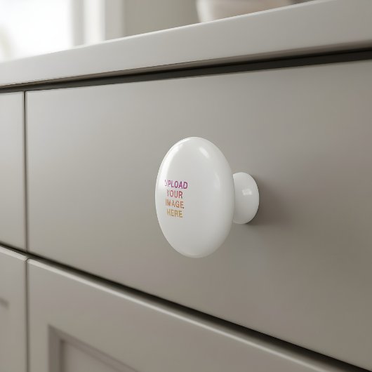 イメージロゴのフルサイズ空白の セラミックノブ