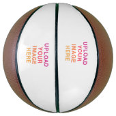 イメージロゴの白のアップ空白のロード バスケットボール (縦)