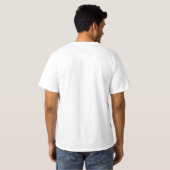 イメージロゴを追加する個人用テンプレートメンズホワイト Tシャツ (裏面フル)