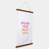 イメージロゴ空白の白 吊り下げ型タペストリー (傾斜あり)