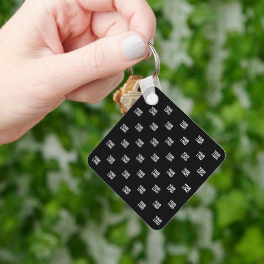 イメージ、デザイン、会社のロゴの繰り返し キーホルダー (手)