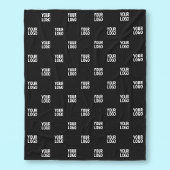 イメージ、デザイン、会社のロゴの繰り返し フリースブランケット