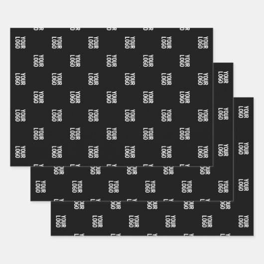 イメージ、デザイン、会社のロゴの繰り返し ラッピングペーパーシート (セット)