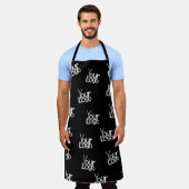 イメージ、ビジネスロゴ、その他のデザイン エプロン (着用した状態)