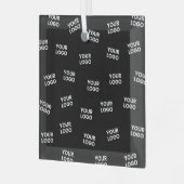 イメージ、ビジネスロゴ、その他のデザイン ガラスオーナメント (正面左)