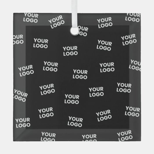 イメージ、ビジネスロゴ、その他のデザイン ガラスオーナメント (正面)