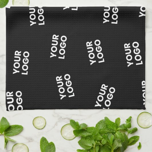 イメージ、ビジネスロゴ、その他のデザイン キッチンタオル (折り畳み)