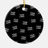 イメージ、ビジネスロゴ、その他のデザイン セラミックオーナメント (正面)