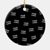 イメージ、ビジネスロゴ、その他のデザイン セラミックオーナメント (裏面)