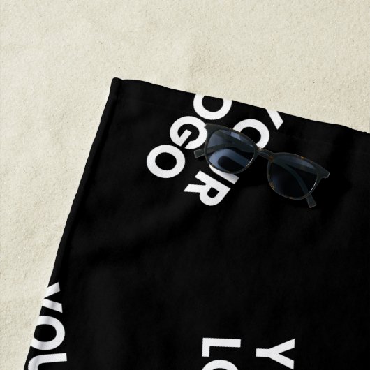 イメージ、ビジネスロゴ、その他のデザイン ビーチタオル (インサイチュ)