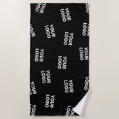 イメージ、ビジネスロゴ、その他のデザイン ビーチタオル (正面)