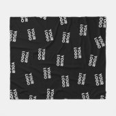 イメージ、ビジネスロゴ、その他のデザイン フリースブランケット (正面(横))