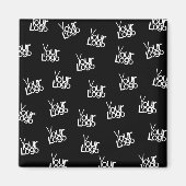 イメージ、ビジネスロゴ、その他のデザイン マグネット (正面)