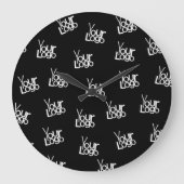 イメージ、ビジネスロゴ、その他のデザイン ラージ壁時計 (正面)