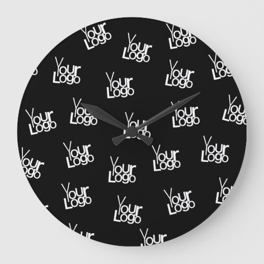 イメージ、ビジネスロゴ、その他のデザイン ラージ壁時計 (正面)