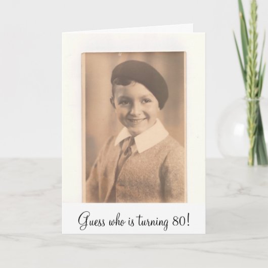 イメージ、80を回している推測! 招待状 (正面)