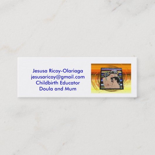 イメージ、Jesusa Ricoy-Olariagajesus… -カスタマイズ スキニー名刺 (正面)