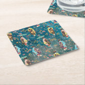 イメージGeishas スクエアペーパーコースター (アングル)